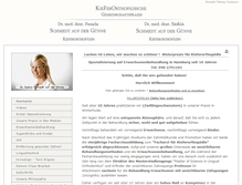 Tablet Screenshot of kfo-hamburg.de